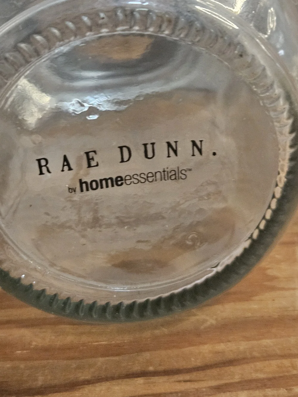Rae Dunn Set of 3 Glass Jars in Wire Caddy - 